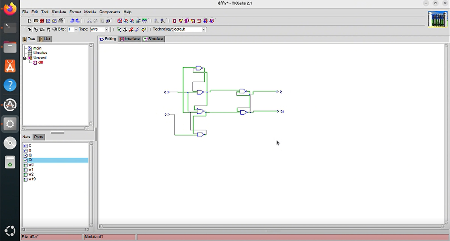 D Flip-Flop Circuit