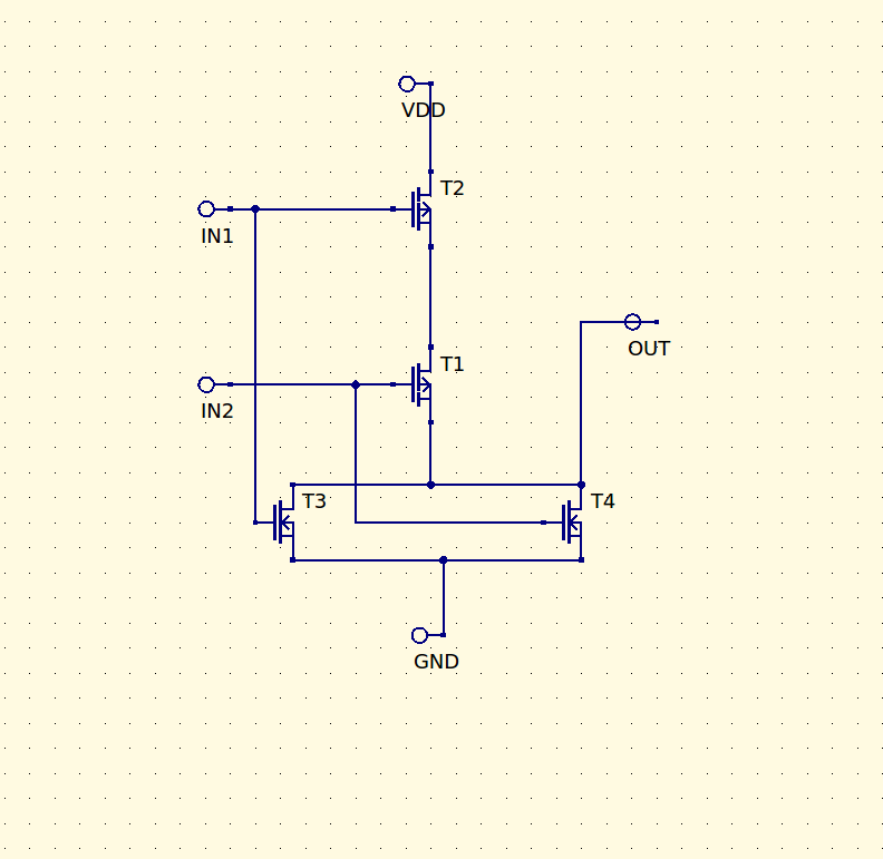 NOR Gate Schematic
