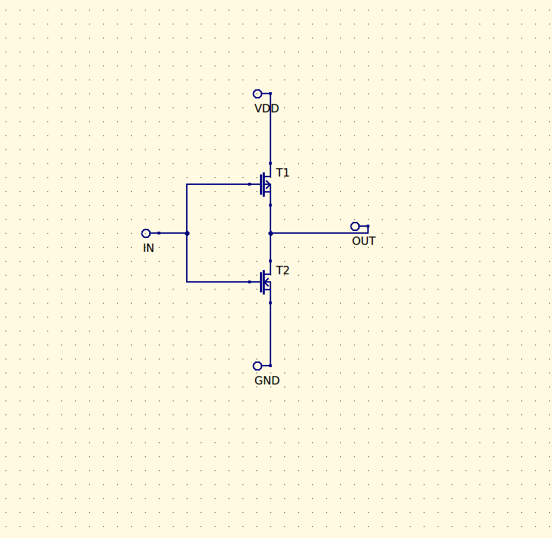 NOT Gate Schematic