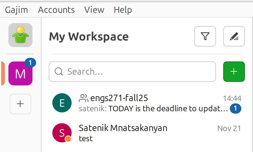 XMPP access Screenshot