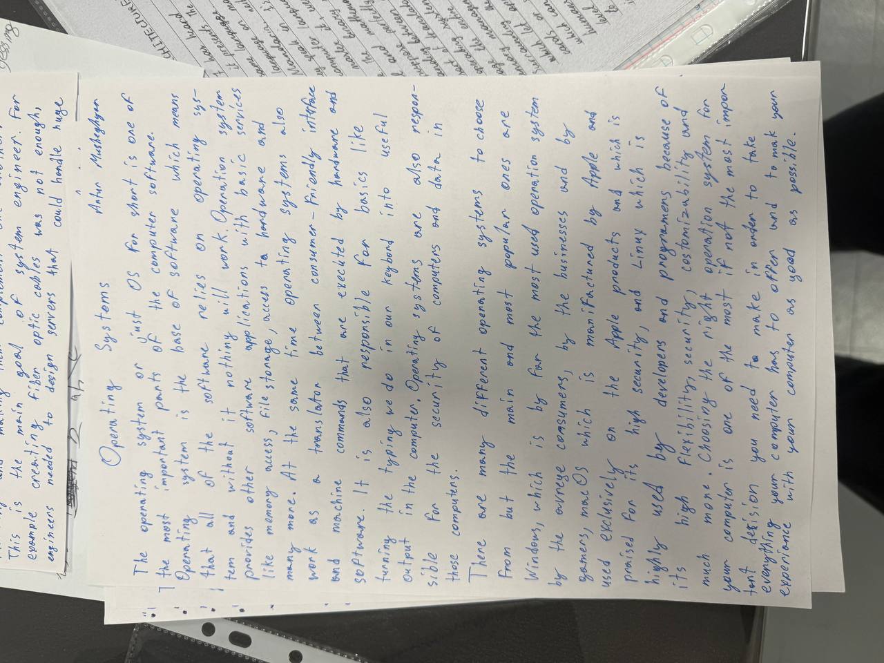 Operating Systems Essay