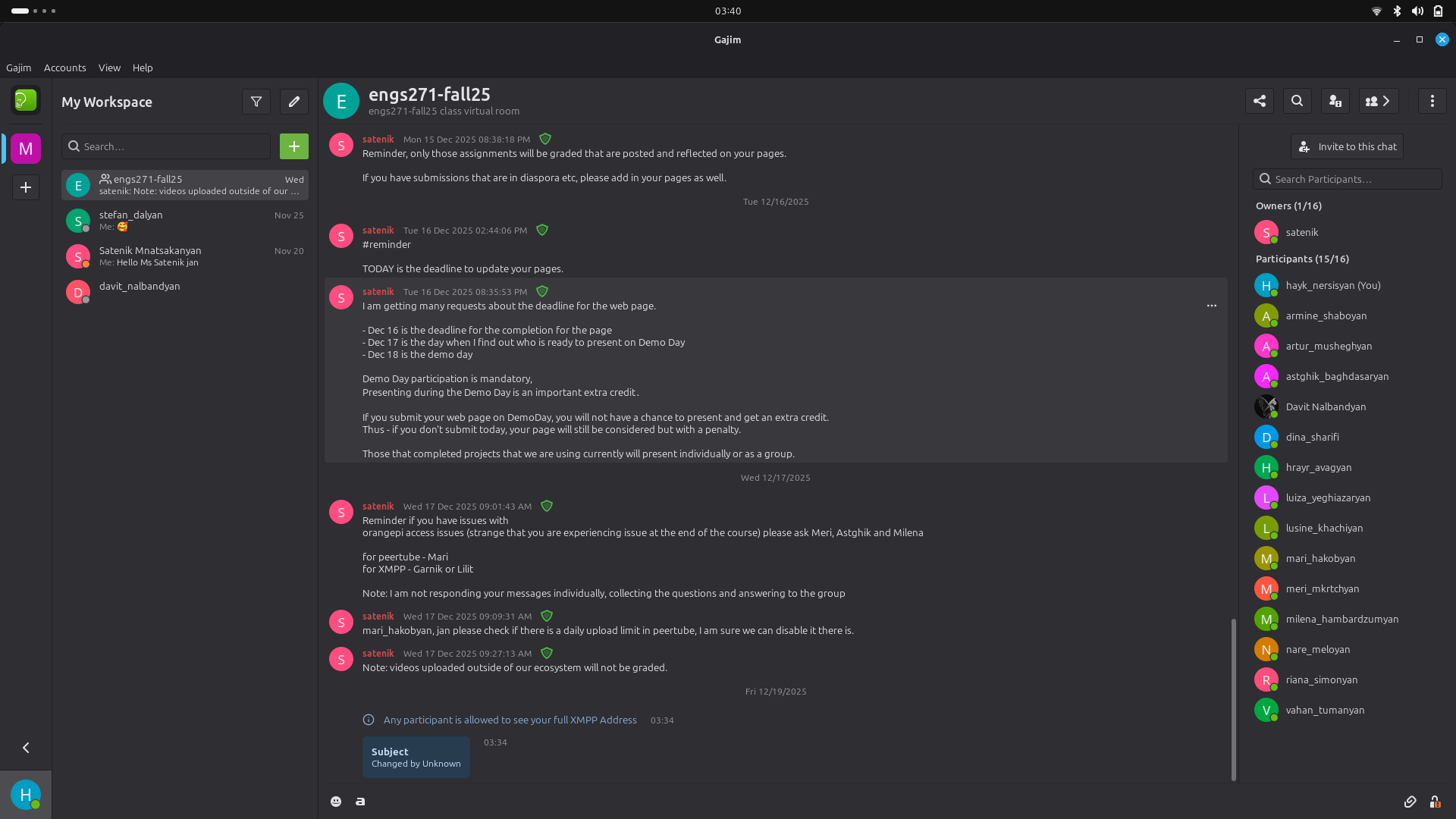 XMPP group chat screenshot